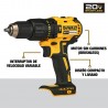 TALADRO PERCUTOR 1/2 2 BATERIAS 100 PZS DEWALT DCD7781S2A-B3