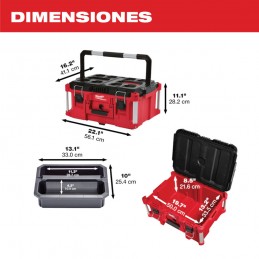 CAJA DE HERRAMIENTAS GRANDE PACKOUT™ MILWAUKEE 48-22-8425
