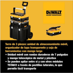 CAJA HERRAMIENTAS MODULAR TSTAK 3 EN 1 DEWALT DWST60404