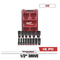 Juego Dados  Impacto 1/2" Metricos Milwaukee 49-66-6802