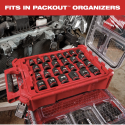 Juego Dados  Impacto 1/2" Metricos Milwaukee 49-66-6802
