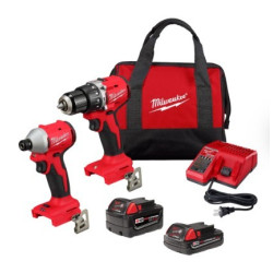 KIT MILWAUKEE TALADRO Y ATORNILLADOR DE IMPACTO 3693-22CX