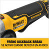 Minipulidora Brushless 4-1/2 XR 2 Baterías 5Ah - DCG413H2-B3