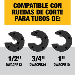 CORTADOR DE TUBOS DE COBRE DEWALT IMPACT CONNECT DWACPRIR