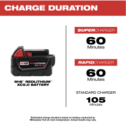 Batería M18 REDLITHIUM™ XC5.0 Milwaukee 48-11-1850 Suelta