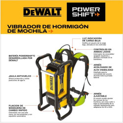 KIT VIBRADOR DE CONCRETO POWERSHIFT Dewalt - DCPS310AG2