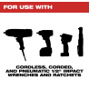 Juego Dados  Impacto 1/2" Metricos Milwaukee 49-66-6802